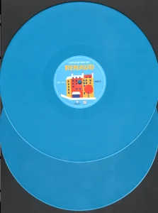Les vinyles bleus.