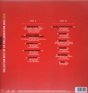 Verso de la pochette.