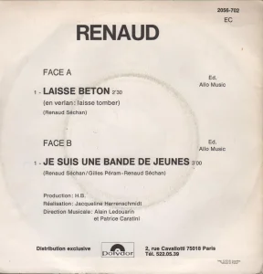 Logo POLYDOR blanc en bas au milieu.
