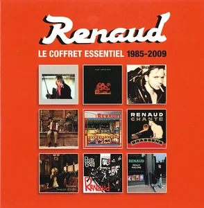 2016, 
"Le coffret essentiel 1985 - 2009", 
"Mistral gagnant" + "Putain de camion" + "Marchand de cailloux" + "Renaud cante El'Nord" + "A la Belle de mai" + "Renaud chante Brassens" + "Boucan d'enfer" + "Rouge Sang" + "Molly Malone",
0190295990893.