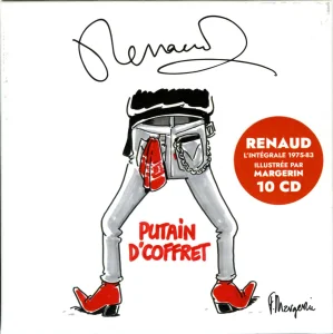 "Putain de coffret", 
l'intégrale Renaud 1975 / 1982 - les années POLYDOR. 
Elle est illustrée par F. Margerin, 
12 pochettes réimaginées par Frank Margerin. 
12 CDs : 6 albums studio + 3 albums live, livret,
000309 - 556-162-5.