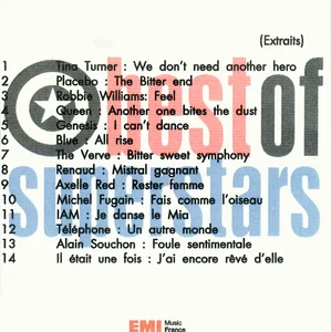 ????,
"Best of superstars",
Renaud : "Mistral gangnat",
CD, EMI.