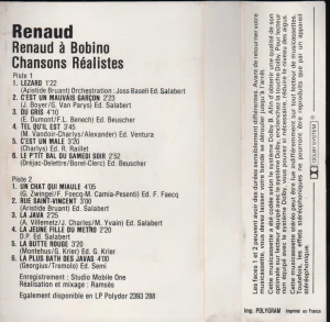 Sans écriture tranche, Imp. POLYGRAM Imprimé en France.