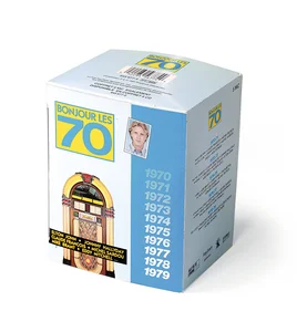 La K7 "Bonjour les 70, 1978/79", provient de ce coffret de 5 K7 audio.