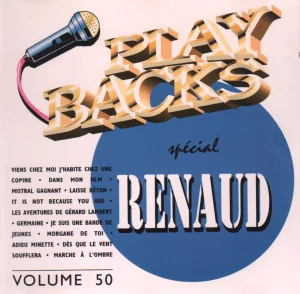 1995,
"Play-backs volume 50",
spécial Renaud 12 titres,
PL 9401 CD CODE 800,
Éditions Pluriel.