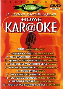 2000,
"Home karaoké volumé 8",
Renaud : "Dès que le vent soufflera",
3062507 WAG 404,
Picto Music, Wagram.