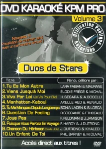 2004,
"Duos de stars volume 3",
Renaud en duo avec Axelle Red : "Manhattan-Kaboul",
DVDKP-03,
KPM PRO.