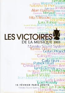2003,
"Les victoires de la musique",
Programme officiel : Renaud nominé pour l'artiste masculin,
l'album de chansons (Boucan d'enfer) et la chanson de l'année
(Manhattan-Kaboul).