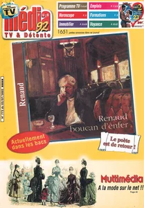 Juillet 2002,
"Média pub, TV & détente N°773",
Renaud uniquement sur la couverture.