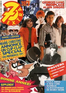 Décembre 1991,
"7 extra N°1",
Renaud est juste en photo sur la couverture.