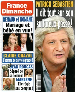 Mars 2005,
"France dimanche N°3054",
Renaud remarié l'été prochain!
1,5 page.