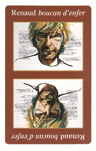 2003,
Boucan d'enfer,
jeu de 52 cartes marron.