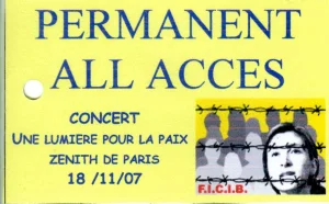 2007,
Une lumière pour la paix,
Permanent All Acces.