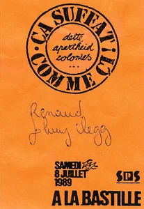 Juillet 1989,
CA SUFFAT COMME CI !