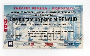 Février 2001,
une guitare, un piano et Renaud.