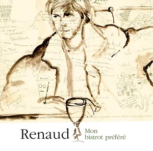 2002,
"Mon bistrot préféré",
présentation de ce titre en petit papier cartonné (20 X 20 cm),
annexé au CD promo du même nom (l'un ne devrait pas aller sans l'autre).