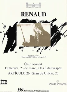 1988,
concert en Espagne.