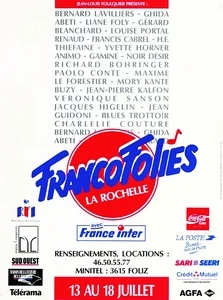 1989,
"Francofolies de la Rochelle".
