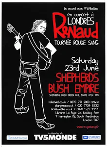 2007,
"Tournée Rouge sang",
Londres.