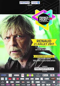 2017,
"Les francofolies de Spa",
Belgique.