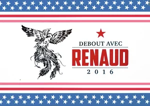2017, 
Renaud,
grand carton promo (format A5).