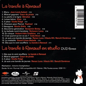 Le verso du DVD bonus.