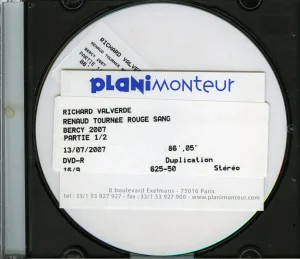 "Tournée Rouge Sang",
"Bercy 2007",
CD d'écoute 1.