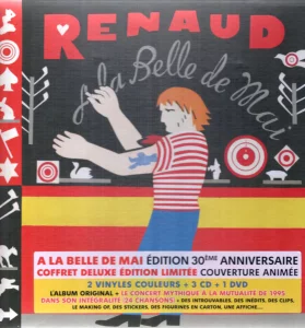 2024,
"À la Belle de Mai",
coffret Deluxe Édition limitée, couverture animée,
2 vinyles couleurs + 3 CDs + 1 DVD,
5021732396983.