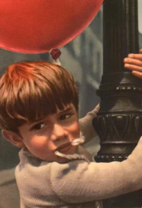 Serie "Piccoli uomini nel cinema".
"Il palloncino rosso",
Éd. Villaggio del Fanciullo - Bologna.