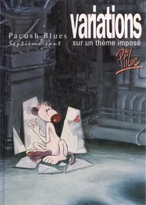 1991,
"Variations sur un thème imposé",
Renaud : citation en postface.
PtiLuc,
Pacush Blues - Septième saut, 
Éditions Vents d'Ouest.
