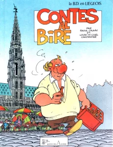 1987,
"La tournée des grands ducs",
Raoul Cauvin et Louis-Michel Carpentier : 
Renaud est dans la BD, version liégeoise.
Éditions Des Archers.