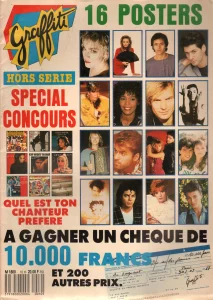 1988,
"Graffiti",
Hors série, 16 posters dont Renaud.